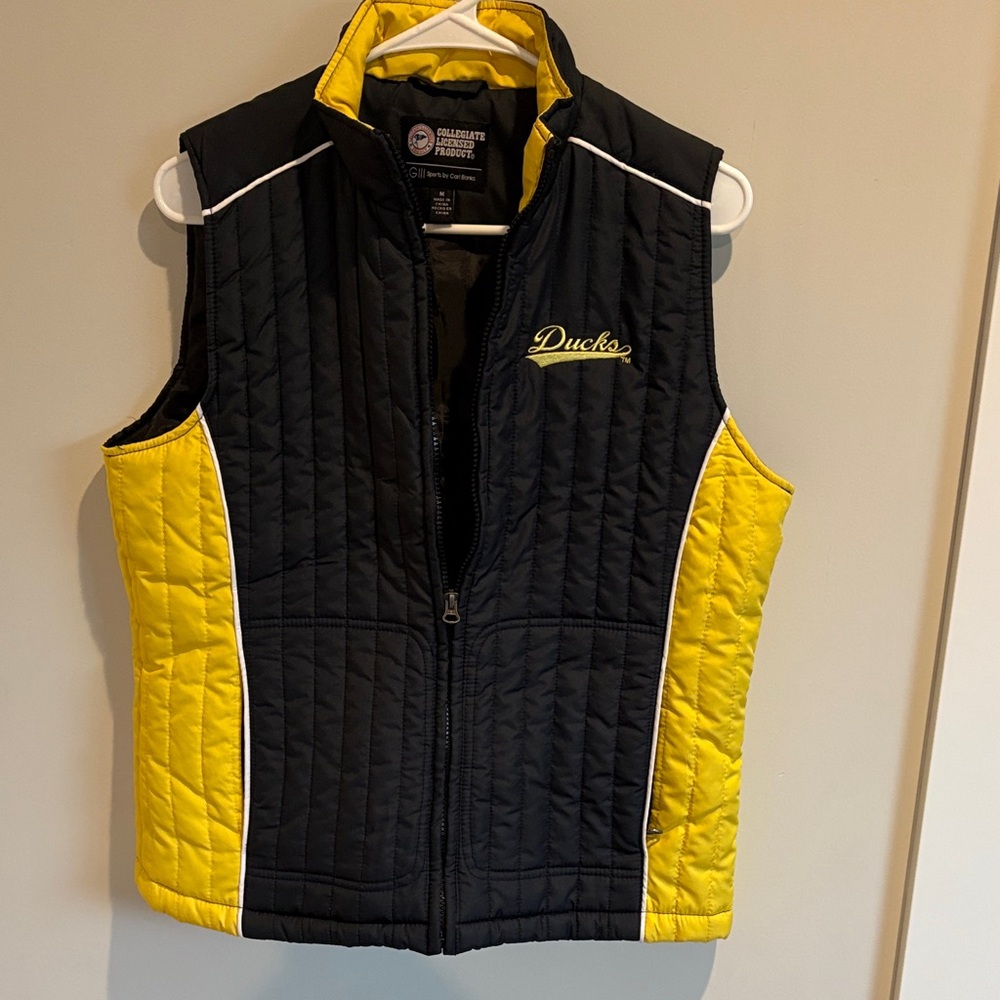 Black and Yellow Quilted Vest